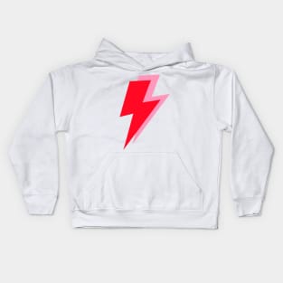 Red and Pink Double Lightning Kids Hoodie